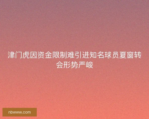 津门虎因资金限制难引进知名球员夏窗转会形势严峻